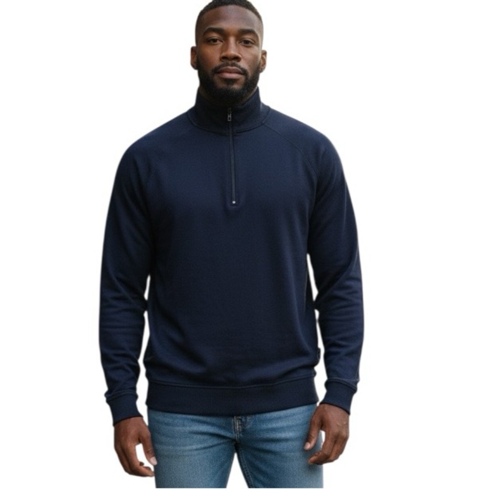 FootJoy 1/4 Zip Golf Jacket Solid Navy Size Large